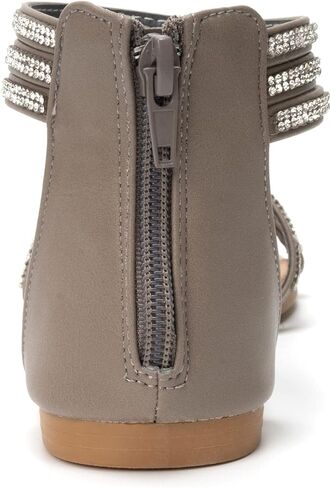 صنادل مسطحة بأحجار الراين للنساء صنادل بحزام الكاحل صنادل مريحة مفتوحة من الأمام صنادل مسطحة in Kuwait