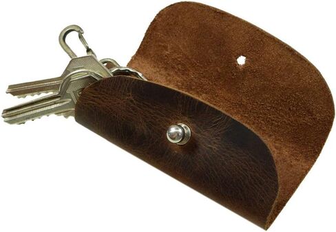 Hide & Drink, Leather Key Wrap W/Lobster, Keychain Holder, Pocket Accessories, Handmade Includes 101 Year Warranty :: Bourbon Brown in Saudi Arabia