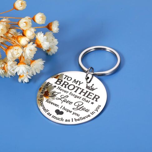 SYGUNAR Brother Gifts from Sister Big Brother Keychain Brothers Stepbrother Christmas Birthday Valentine Gifts Present Key Ring Brother in Law in Saudi Arabia