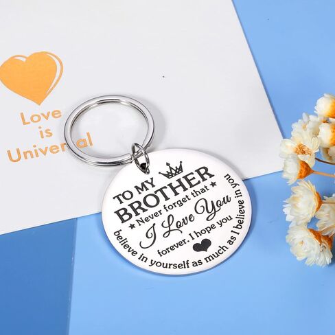 SYGUNAR Brother Gifts from Sister Big Brother Keychain Brothers Stepbrother Christmas Birthday Valentine Gifts Present Key Ring Brother in Law in Saudi Arabia