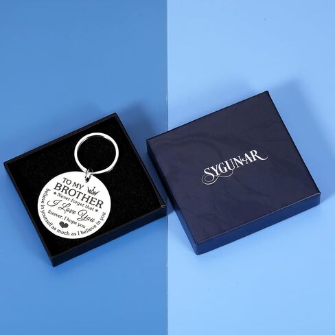 SYGUNAR Brother Gifts from Sister Big Brother Keychain Brothers Stepbrother Christmas Birthday Valentine Gifts Present Key Ring Brother in Law in Saudi Arabia
