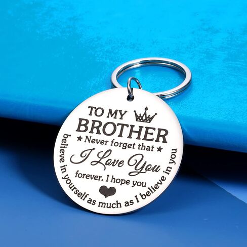 SYGUNAR Brother Gifts from Sister Big Brother Keychain Brothers Stepbrother Christmas Birthday Valentine Gifts Present Key Ring Brother in Law in Saudi Arabia