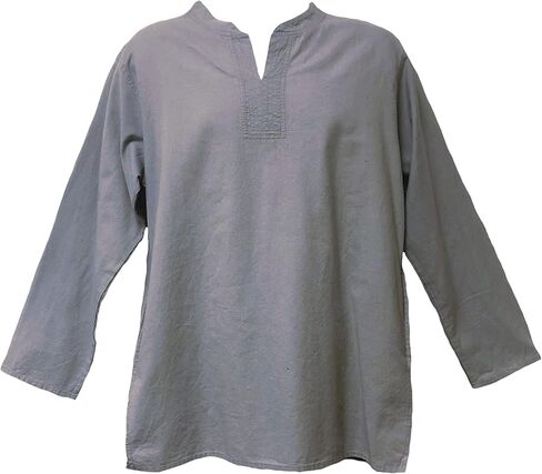 Tunic Hand-loomed Cotton Kurta Split Neck Shirt in Saudi Arabia