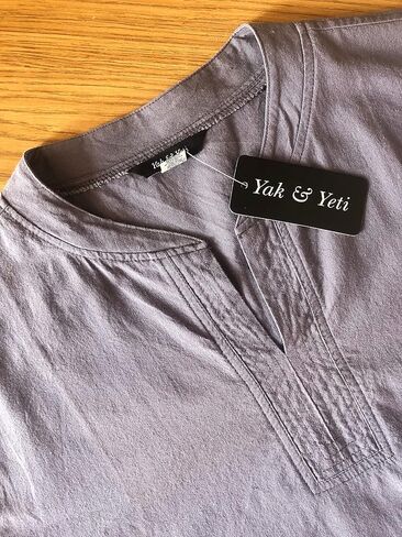 Tunic Hand-loomed Cotton Kurta Split Neck Shirt in Saudi Arabia
