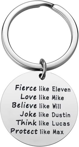 هدية مستوحاة من Jvvsci شرسة مثل Eleven Love Like Mike Believe Like Will Keychain Friends BFF هدية in Kuwait