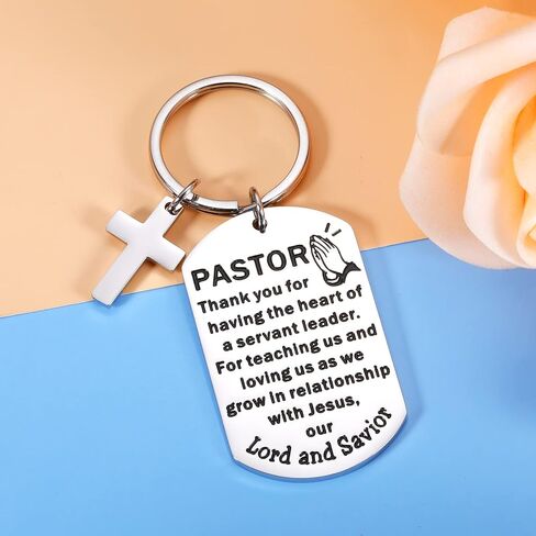 Christian Gifts for Pastor Appreciation Christian Religious Baptism Easter Gifts for Pastor Men Women Thank You Birthday Valentines Day Catholic Christian Christmas Church Easter Keychain Gifts in Saudi Arabia
