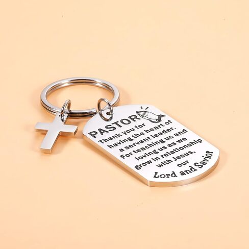 Christian Gifts for Pastor Appreciation Christian Religious Baptism Easter Gifts for Pastor Men Women Thank You Birthday Valentines Day Catholic Christian Christmas Church Easter Keychain Gifts in Saudi Arabia