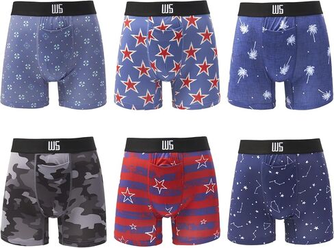 Warriors & Scholar Men’s Trunk Underwear – Moisture-wicking Trunk Boxer Briefs in Kuwait