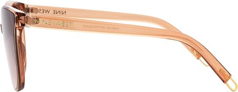 Nine West Women's Sima Round Sunglasses, Crystal Tan, 63 mm in Saudi Arabia