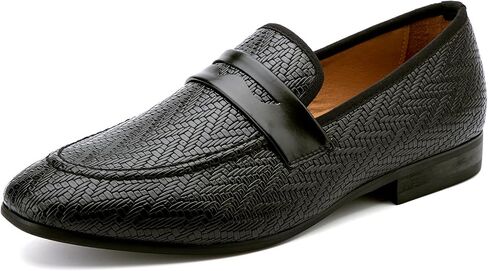 Meijiana Men's Fashion Classic Loafers Luxury Loafer Shoes and Weeding Dress Shoes for Men in Kuwait