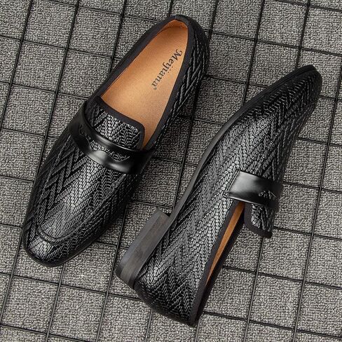 Meijiana Men's Fashion Classic Loafers Luxury Loafer Shoes and Weeding Dress Shoes for Men in Kuwait