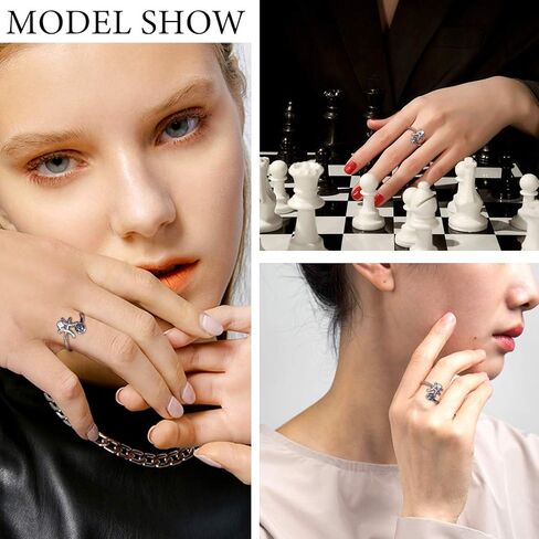 Adjustable Zodiac Sign Ring 925 Sterling Silver Fine Jewelry Gifts Rainbow Mystic Topaz Zirconia 12 Constellation Ring Astrology Cute Scorpio Ring Celestial Zodiac Jewelry Birthday Christmas Gifts for Women Girls in Kuwait