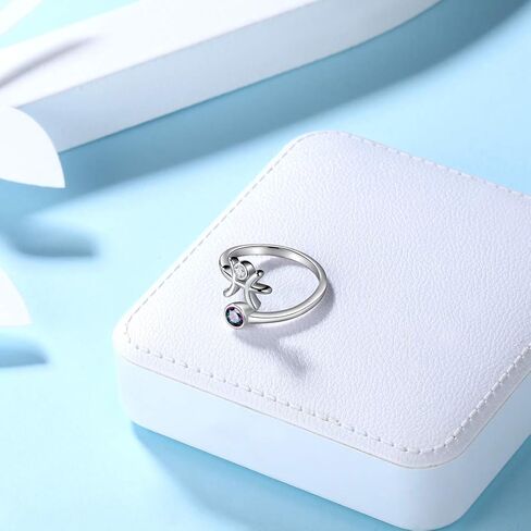 Adjustable Zodiac Sign Ring 925 Sterling Silver Fine Jewelry Gifts Rainbow Mystic Topaz Zirconia 12 Constellation Ring Astrology Cute Scorpio Ring Celestial Zodiac Jewelry Birthday Christmas Gifts for Women Girls in Kuwait