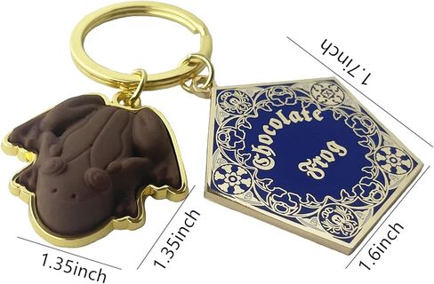 سلسلة مفاتيح TLDXDOU TV Show Hay Poter Chocolate Frog، حلقة مفاتيح للأفلام للنساء والرجال والفتيات والأولاد in Kuwait