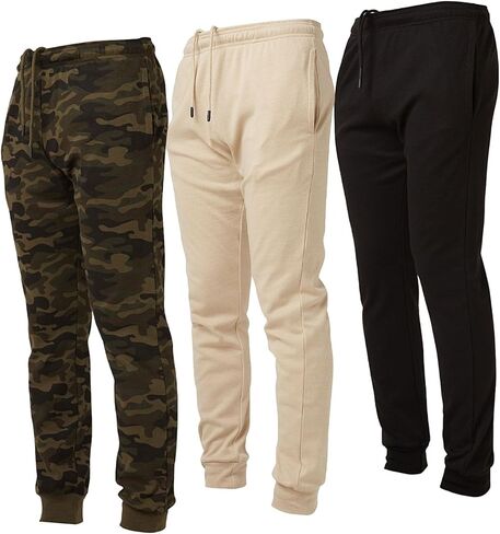 Ultra Performance Mens Pajama Sleep Pants 3 Pack Lightweight Lounge Jogger Sweatpants for Men in Kuwait