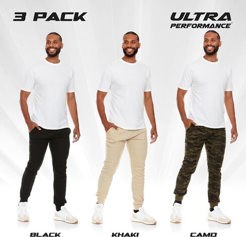 Ultra Performance Mens Pajama Sleep Pants 3 Pack Lightweight Lounge Jogger Sweatpants for Men in Kuwait