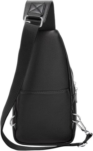 حقيبة كتف جلدية من Leathario للرجال على الصدر حقيبة كتف صغيرة حقيبة يومية متعددة الأغراض للسفر كاجوال in Kuwait