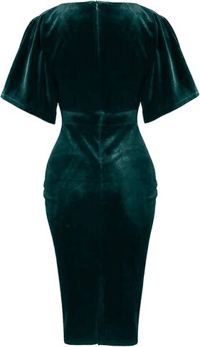 فستان من المخمل ذو أكمام على شكل فراشة من ثوب Towntown من الخمسينيات in Kuwait