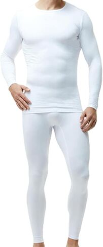 طقم ملابس داخلية حرارية للرجال مكون من قطعتين من Body Glove، قميص مبطن بالصوف الدافئ وسروال طويل للشتاء - طبقة أساسية للرجال in Kuwait