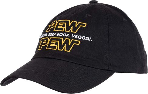 قبعة Pew Pew Wars | Funny Sci-fi Star Noises Science Geeky قبعة Nerdy Dad (قبعة داد) سوداء in Kuwait
