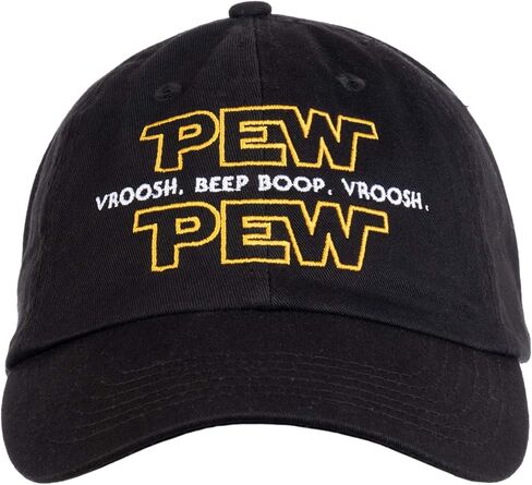 قبعة Pew Pew Wars | Funny Sci-fi Star Noises Science Geeky قبعة Nerdy Dad (قبعة داد) سوداء in Kuwait