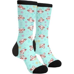 Yaateeh The Axolotl Kawaii مضحك للجنسين فستان الجوارب يتوهم الجدة عادية مجنون طاقم الجوارب للرجال النساء in Kuwait