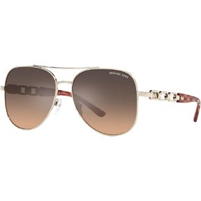 Michael Kors MK1121 Chianti Light Gold/Brown Grey Gradient Mirrored One Size in Saudi Arabia