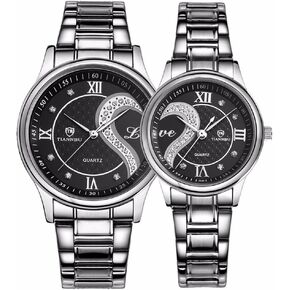DREAMING Q&P Valentine's Romantic His and Hers Quartz Analog Wrist Watches Gifts Set for Lovers Set of 2 in Kuwait