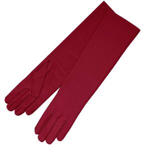 ZaZa Bridal 4-Way Stretch Matte Satin Dress Gloves Below-The-Elbow Length 8BL in Kuwait