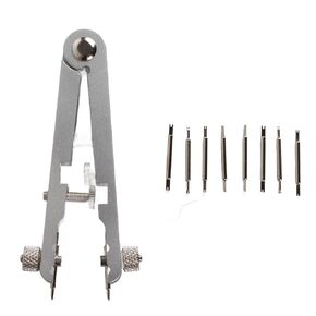 Bergeon 6767F,Bands The Standard Bar Bar Spring Bar Plier Watch Repair Tool Watchmaker Replace Removing Chain Tool with Pins 6825(Silver)