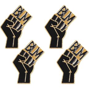 Black Lives Matter 3/4 pc BLM Raised Fist Anti Racism Solidarity Enamel Pins in Saudi Arabia