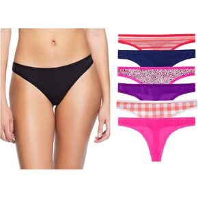 ملابس داخلية بيكيني نسائية من Undies.com مكونة من 6 قطع من القطن، متعددة الألوان in Kuwait