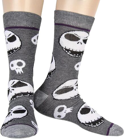 Bioworld Nightmare Before Christmas Jack Skellington 3-Pair Crew Sock Coffin Gift Box Set in Saudi Arabia