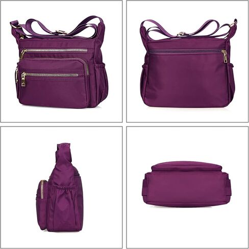 NOTAG Nylon Crossbody Bags for Women Small Waterproof Cross Body Handbag Mutilpockets Shoulder Bags Lightweight Travel Purses in Saudi Arabia