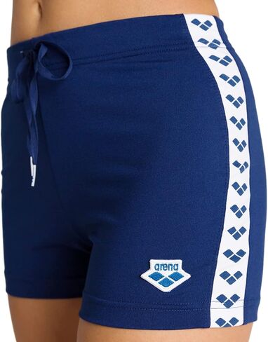 ARENA Icons Women's Lorella Team Shorts Training Gym Workout Bottoms MaxDry Fabric High-Rise Tight Fit Elastic Waistband in Saudi Arabia