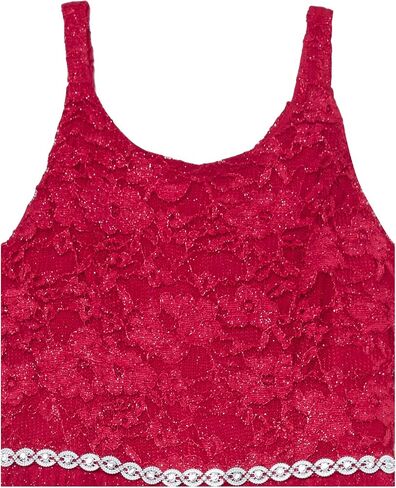 Speechless Girls' Sleeveless Glitter Bodice and Fairy Skirt Maxi Party Dress, Red, 14 in Saudi Arabia