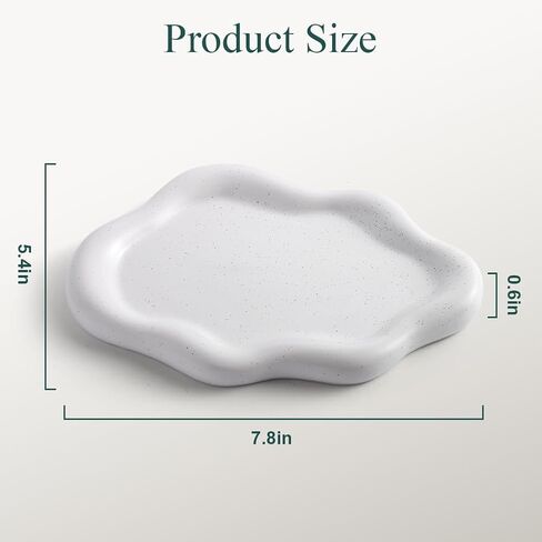 zxbaers Cloud Jewelry Tray, Ceramic Trinket Dish Holder Cute Decorative Plate for Rings, Bracelet, Necklace Women Aesthetic Room Decor Birthday Thanksgiving Christmas Gift in Kuwait