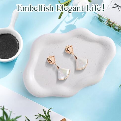 zxbaers Cloud Jewelry Tray, Ceramic Trinket Dish Holder Cute Decorative Plate for Rings, Bracelet, Necklace Women Aesthetic Room Decor Birthday Thanksgiving Christmas Gift in Kuwait