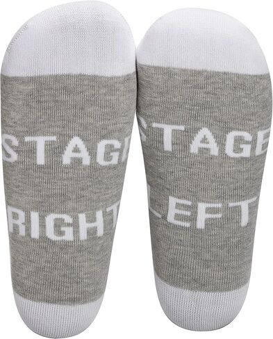 CMNIM Theater Drama Gifts Theater Lover Gifts 2 Pairs Stage Left Stage Right Socks Gift for Actors Theatre Student Performer in Kuwait