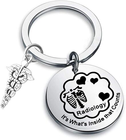 LQRI Radiology Keychain Radiology Technologist Gift It's What's Inside That Counts X-Ray Tech Gift in Saudi Arabia