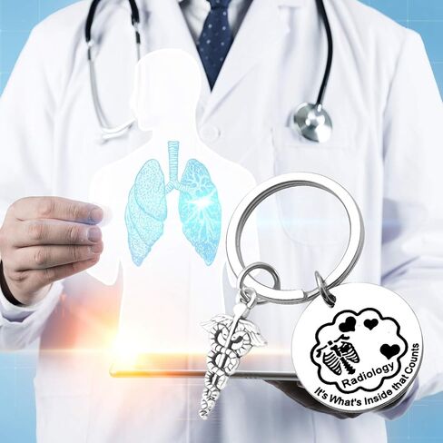 LQRI Radiology Keychain Radiology Technologist Gift It's What's Inside That Counts X-Ray Tech Gift in Saudi Arabia