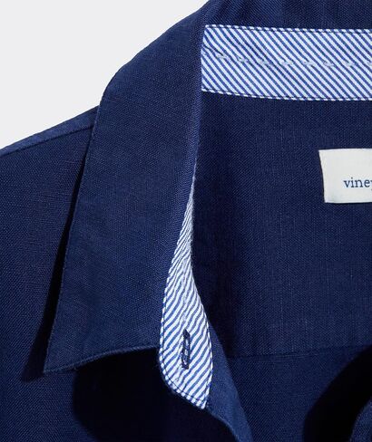 vineyard vines mens Westerly Tie-front Linen Dress in Saudi Arabia