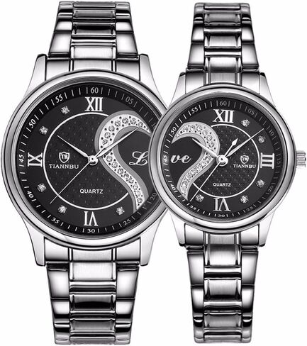 DREAMING Q&P Valentine's Romantic His and Hers Quartz Analog Wrist Watches Gifts Set for Lovers Set of 2 in Kuwait
