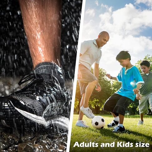 DRYMILE Active Waterproof Socks, Breathable Cushioned Running, Hiking, Winter Waterproof Socks for Men & Women - Ankle (S, White and Blue) in Kuwait