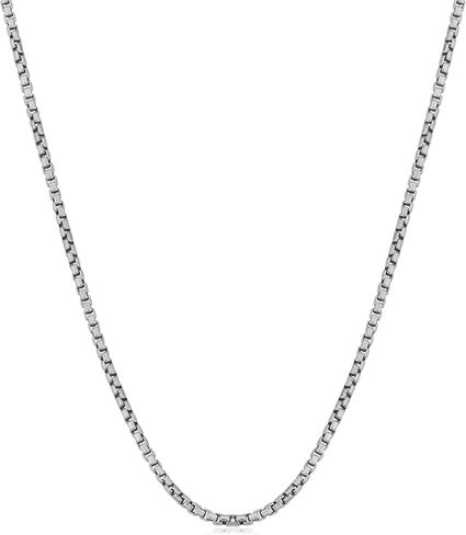 Kooljewelry Sterling Silver 1.2 mm Round Box Chain Necklace (14, 16, 18, 20, 22, 24, 30 or 36 inch) in Saudi Arabia