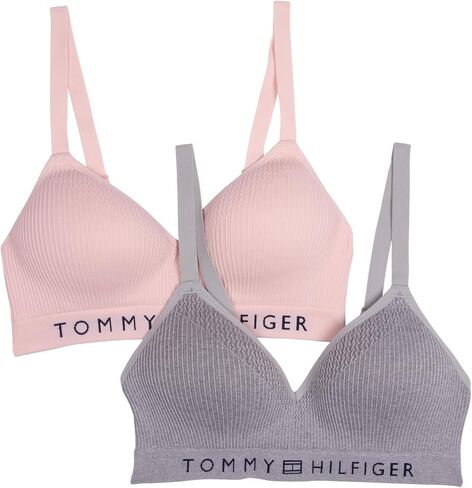 Tommy Hilfiger Women's Seamless Lightly Lined Wirefree Bra 2-Pack in Saudi Arabia