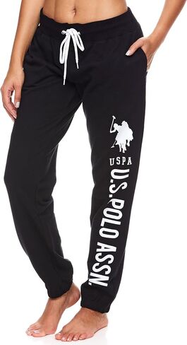U.S. Polo Assn. Essentials Womens Sweatpants Joggers - French Terry Sweatpants - Womens Loungewear in Saudi Arabia