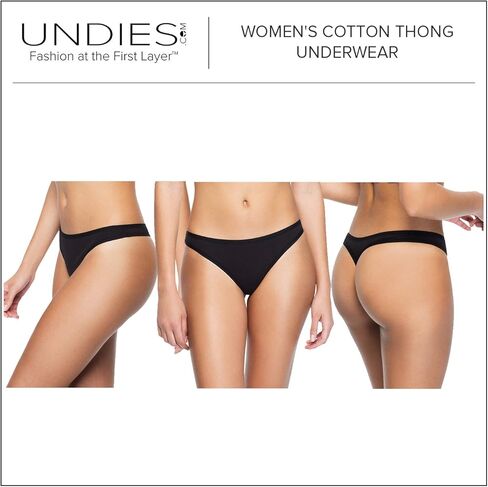 ملابس داخلية بيكيني نسائية من Undies.com مكونة من 6 قطع من القطن، متعددة الألوان in Kuwait