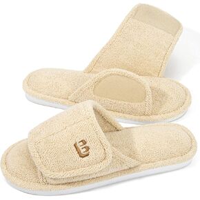 شبشب نسائي مفتوح من الأمام من LongBay مصنوع من الإسفنج الذكي وقابل للتعديل في غرفة النوم للاستخدام في الأماكن المغلقة in Kuwait