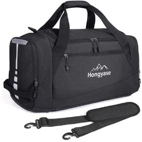 Duffle Bag for Travel, Foldable Overniagt Weekend Bag with Shoes Compartment Unisex Travel Bag Water-Resistant Duffle Bag (Black) in Saudi Arabia